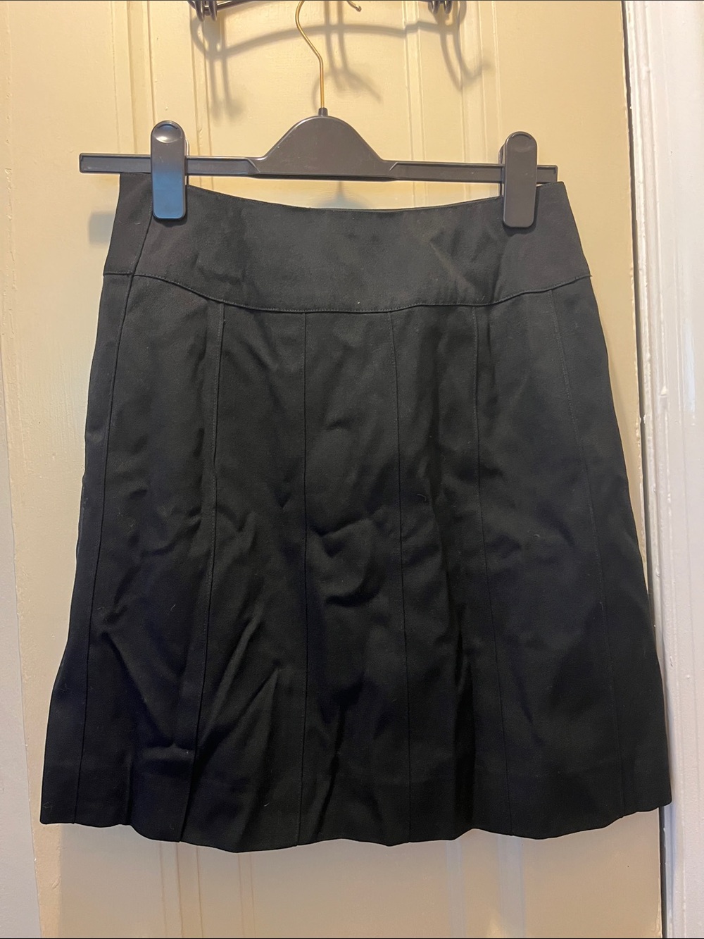 CHANEL Black Panelled Mini Skirt
